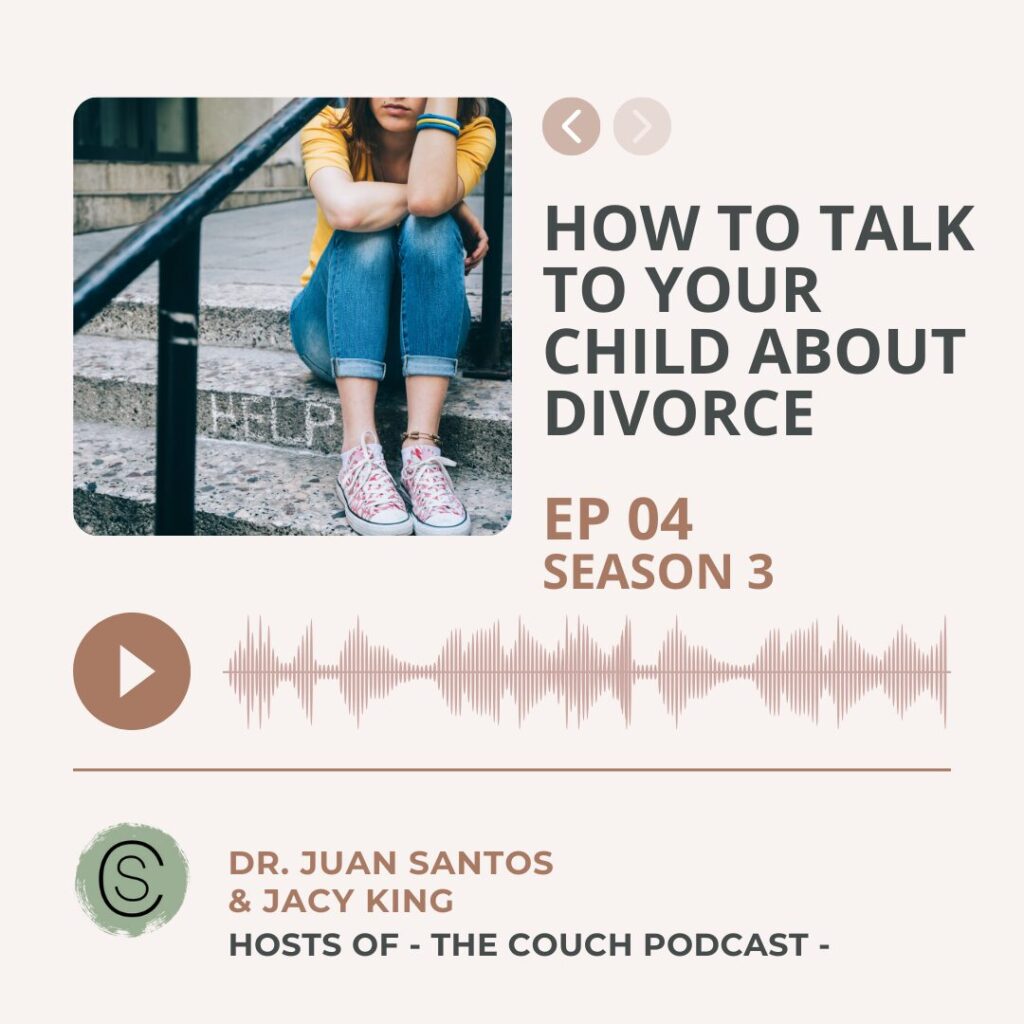 podcast episode on talking to your child about a divorce