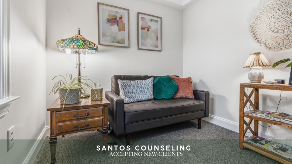 anxiety therapy session Greensboro NC Santos Counseling